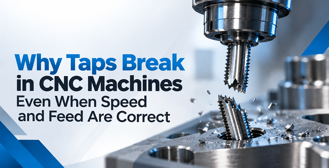 Why Taps Break in CNC Machines Even When Speed and Feed Are Correct